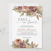 Herbst Herbst in Liebe Brautparty Einladung (Vorderseite)