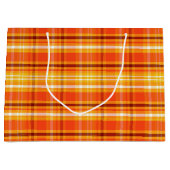 Herbst Herbst Kariert Große Geschenktüte (Vorderseite)