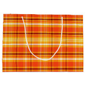 Herbst Herbst Kariert Große Geschenktüte (Rückseite)