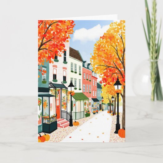 Herbst-Herbst Karte (Vorderseite)