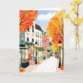 Herbst-Herbst Karte (Gelbe Blume)