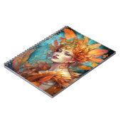 Herbst Herbst Königin Goddess Fantasy Art Notizblock (Linke Seite)