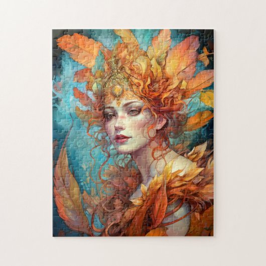 Herbst Herbst Königin Goddess Fantasy Art Puzzle (Vertikal)