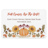 Herbst Herbst Kreuzfahrtschiff Stateroom Türmarker Magnet (Horizontal)