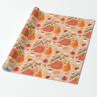 Herbst Herbst Kürbis Pilz Pullover Teeblätter Geschenkpapier