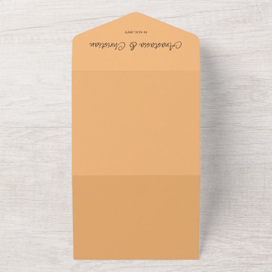 Herbst Herbst lässt alles in einer Hochzeitsfeier All In One Einladung (Außenbereich)