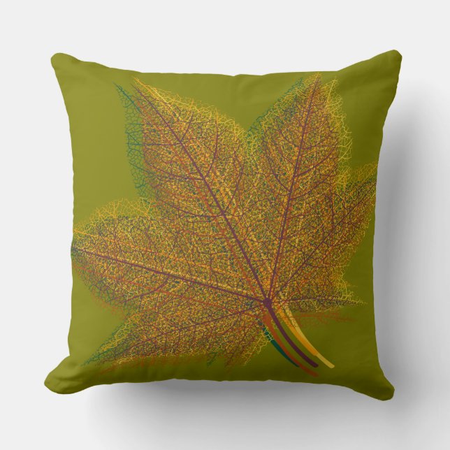 Herbst Herbst Leaf #2 Kissen (Vorderseite)