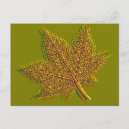 Herbst Herbst Leaf #2 Postkarte (Vorderseite)