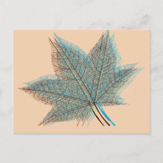 Herbst Herbst Leaf #5 Postkarte (Vorderseite)