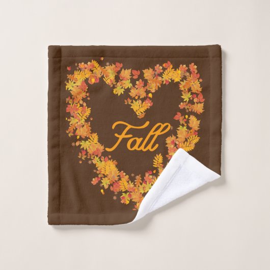 Herbst Herbst Leaves Badetuch Set (Waschlappen)