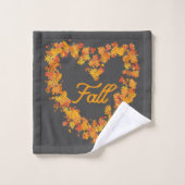 Herbst Herbst Leaves Badetuch Set (Waschlappen)