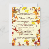 Herbst Herbst Leaves Bridal Dusche Einladung (Vorderseite)