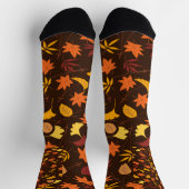 Herbst Herbst Leaves Design Art Socken (Oben)