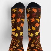 Herbst Herbst Leaves Design Art Socken (Oben)