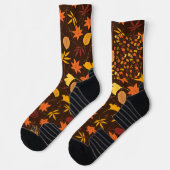 Herbst Herbst Leaves Design Art Socken (Links)