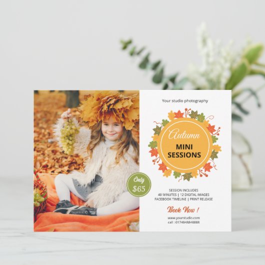 Herbst/Herbst-Mini-Session-Vorlage (Stehend Vorderseite)