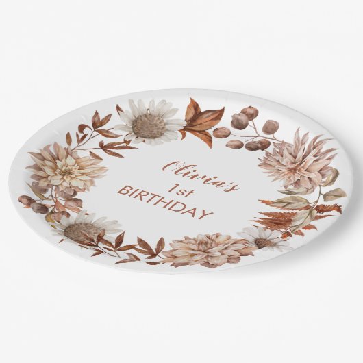 Herbst/Herbst Pappteller (Schrägansicht)