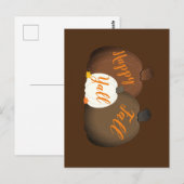 Herbst/Herbst/Pumpkin Postkarte (Vorne/Hinten)