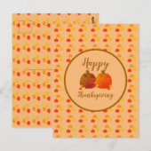 Herbst/Herbst/Pumpkin Postkarte (Vorne/Hinten)