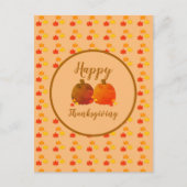 Herbst/Herbst/Pumpkin Postkarte (Vorderseite)