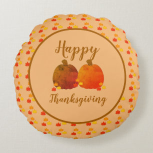 Herbst/Herbst/Pumpkin Rundes Kissen