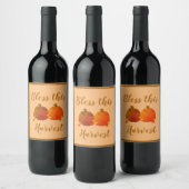 Herbst/Herbst/Pumpkin Weinetikett (Flaschen)