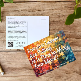 Herbst Herbst Real Anwesen Marketing Postkarte