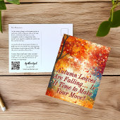 Herbst Herbst Real Anwesen Marketing Postkarte