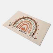 Herbst Herbst-Regenbogen Fußmatte (Schrägansicht)