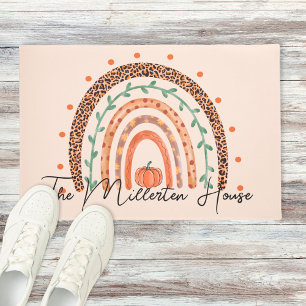 Herbst Herbst-Regenbogen Fußmatte