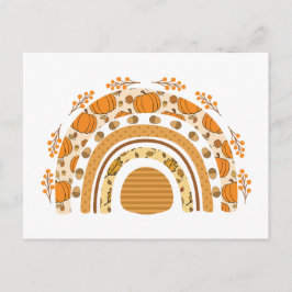 Herbst/Herbst Regenbogen Postkarte