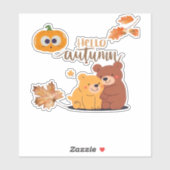 Herbst Herbst Shirt, Erntedank Shirt, Fall Pumpki Aufkleber (Blatt)