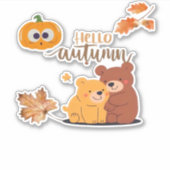 Herbst Herbst Shirt, Erntedank Shirt, Fall Pumpki Aufkleber (Vorderseite)