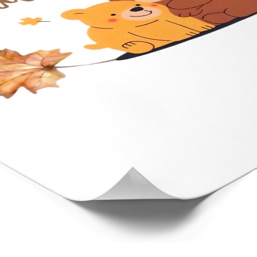 Herbst Herbst Shirt, Erntedank Shirt, Fall Pumpki Poster (Ecke)