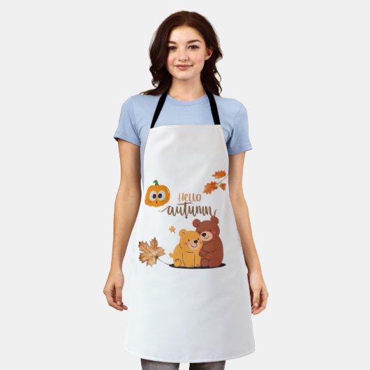 Herbst Herbst Shirt, Erntedank Shirt, Fall Pumpki Schürze (Getragen)