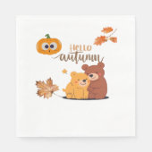 Herbst Herbst Shirt, Erntedank Shirt, Fall Pumpki Serviette (Vorderseite)