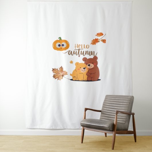 Herbst Herbst Shirt, Erntedank Shirt, Fall Pumpki Wandteppich (Beispiel)