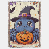 Herbst/Herbst/Spinne/Hexe/Halloween Decke (Vorderseite Vertikal)