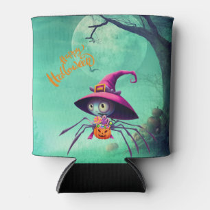 Herbst/Herbst/Spinne/Hexe/Halloween Dosenkühler