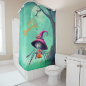 Herbst/Herbst/Spinne/Hexe/Halloween Duschvorhang (Beispiel)