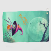 Herbst/Herbst/Spinne/Hexe/Halloween Golfhandtuch (Horizontal)