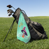Herbst/Herbst/Spinne/Hexe/Halloween Golfhandtuch (Gras)