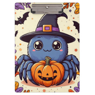 Herbst/Herbst/Spinne/Hexe/Halloween Klemmbrett