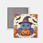 Herbst/Herbst/Spinne/Hexe/Halloween Magnet (Vorderseite/Rückseite)