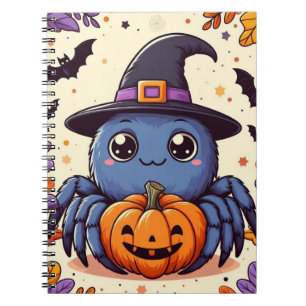 Herbst/Herbst/Spinne/Hexe/Halloween Notizblock