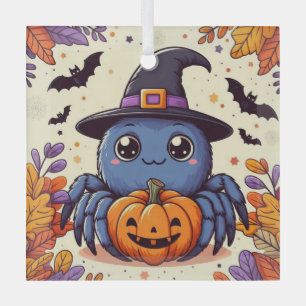 Herbst/Herbst/Spinne/Hexe/Halloween Ornament Aus Glas