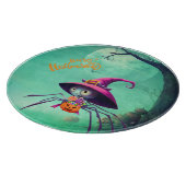 Herbst/Herbst/Spinne/Hexe/Halloween Schneidebrett (Ecke)