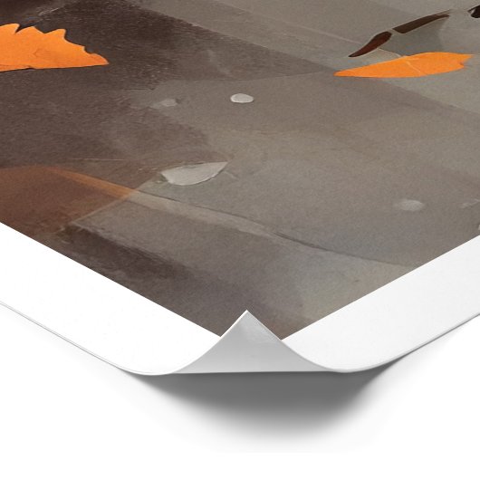 Herbst/Herbst-Szenenposter Poster (Ecke)