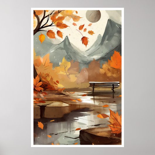 Herbst/Herbst-Szenenposter Poster (Vorne)