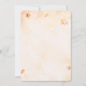 Herbst Herbst Teddy Bear Babydusche Einladung (Rückseite)